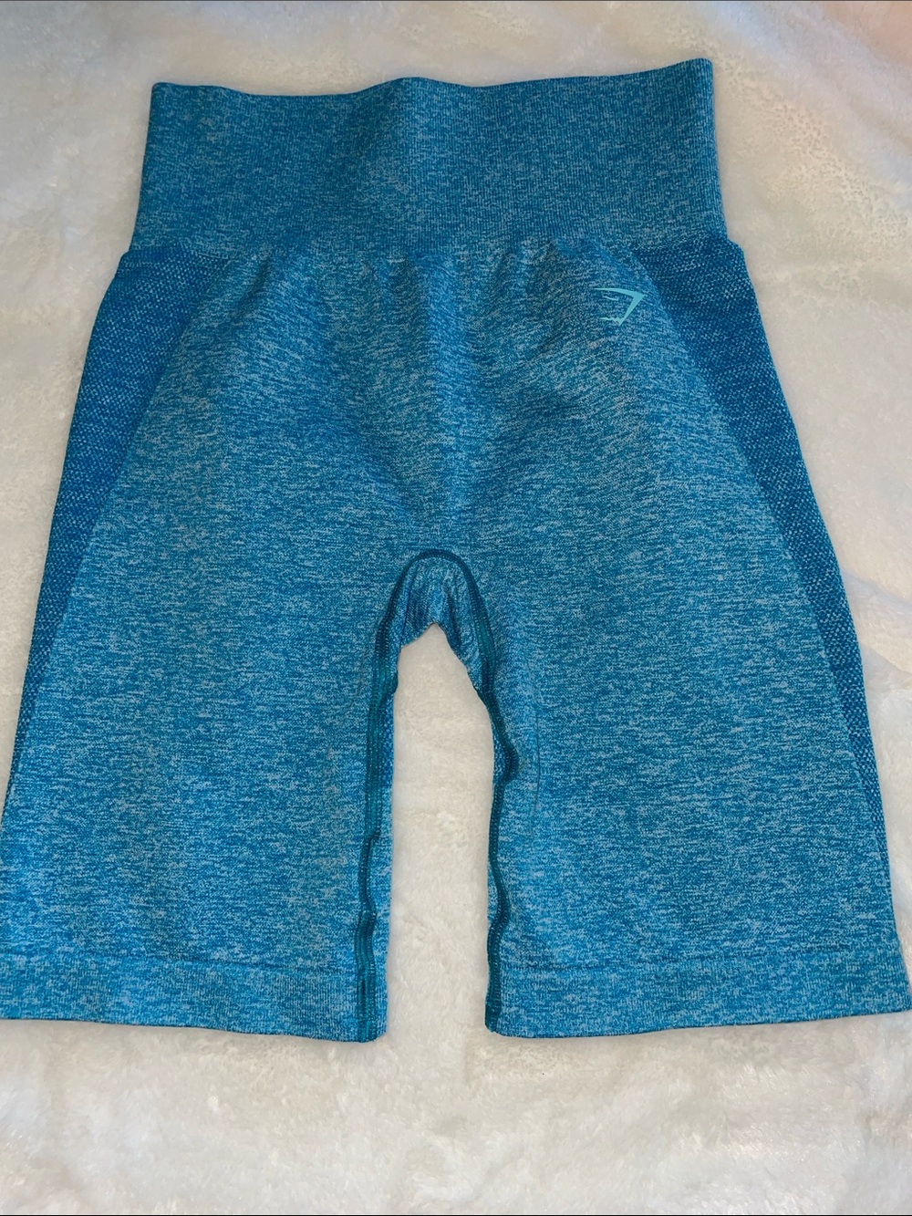Gymshark Size S Teal Blue Seamless Bike Shorts